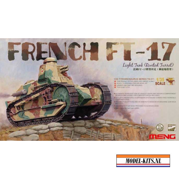 FRENCH FT 17 (RIVETED TURRET) LIGHT TANK