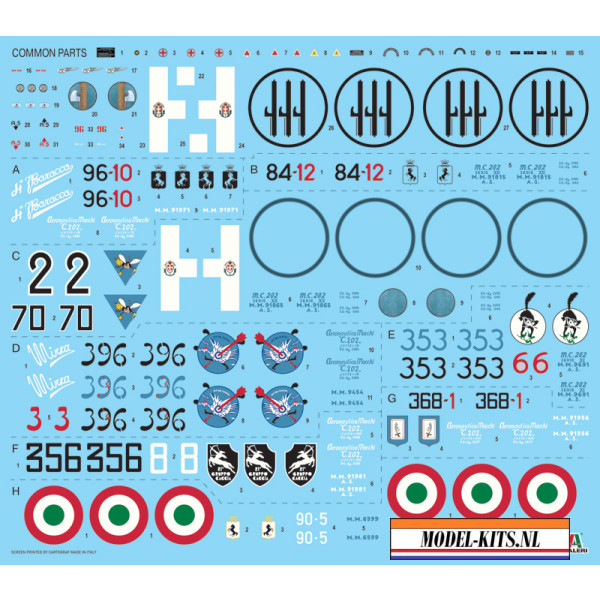 Macchi MC.202 Folgore + Super decal sheet 3