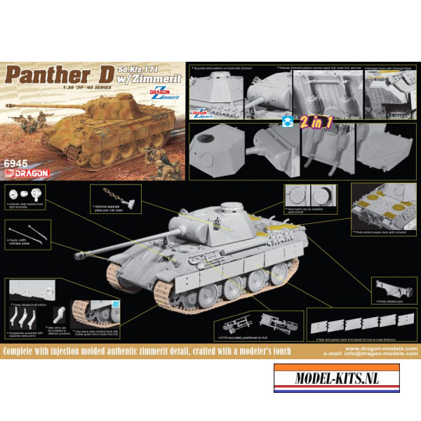 PANZER V SD. KFZ. 171 PANTHER A ZIMMERIT 2 IN 1