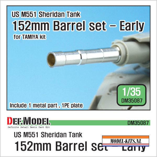 US M551 SHERIDAN 152MM BARREL SET EARLY