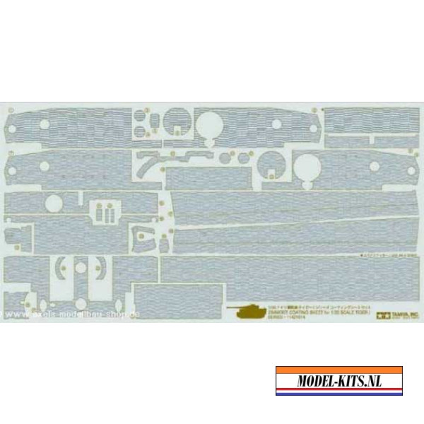 ZIMMERIT COATING SHEET FOR TIGER 1 (MID LATE PRODUCTION)