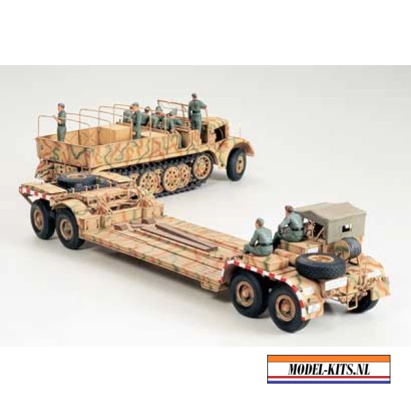 FAMO SD. AH. 116 GERMAN 18 TON HEAVY HALF TRACK FAMO AND TANK TRANSPORTER