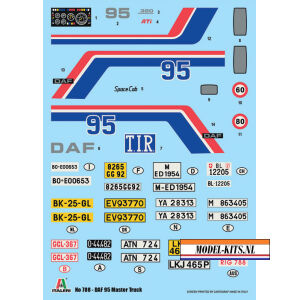 DAF 95 Master truck. eenmalige uitgave 2