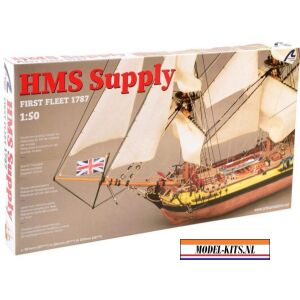 HMS Supply First Fleet + Figuren + copper Sheathing 1