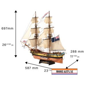 HMS Supply First Fleet + Figuren + copper Sheathing 2