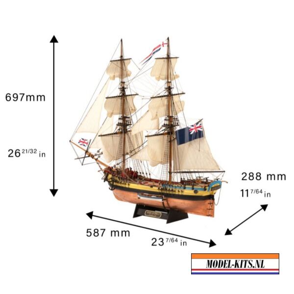 HMS Supply First Fleet + Figuren + copper Sheathing 2