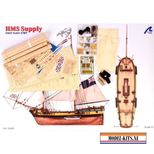 HMS Supply First Fleet + Figuren + copper Sheathing