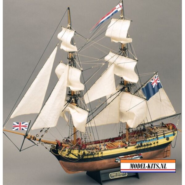 HMS Supply First Fleet + Figuren + copper Sheathing 4
