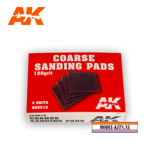 COARSE SANDING PADS 120 GRIT 4 UNITS