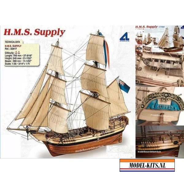HMS Supply First Fleet + Figuren + copper Sheathing 0