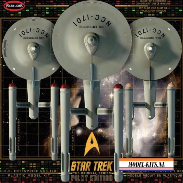 Star Trek TOS U.S.S. Enterprise with Pilot Ed. Parts