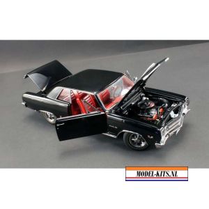 1965 Chevrolet Malibu Z16, black with red interior