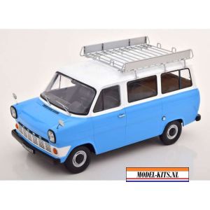 1965 Ford Transit Bus with Roof Rack, light blue