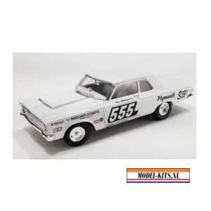 1965 Plymouth Belvedere Super Stock #555 Triple Nickel, white