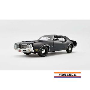 1971 Oldsmobile Cutlass SX Rocket 455, antique jade green with black vinyl top
