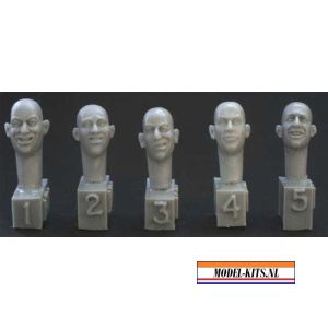 HEADSET 5 DIFFERENT HEADS LAUGHING