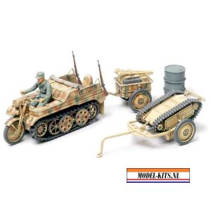 KETTENKRAFTRAD WITH INFANTRY CART & GOLIATH DEMOLITION VEHICLE