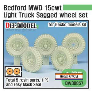 BRITISH BEDFORD MWD LIGHT TRUCK WHEEL SET FOR GECKO MODELS