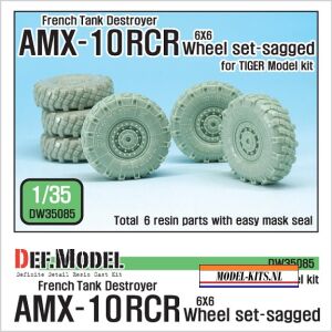 FRENCH AMX 10 RCR TANK 6X6 SAGGED WHEEL SET