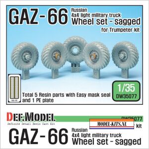 RUSSIAN GAZ 66 SAGGED WHEEL SET