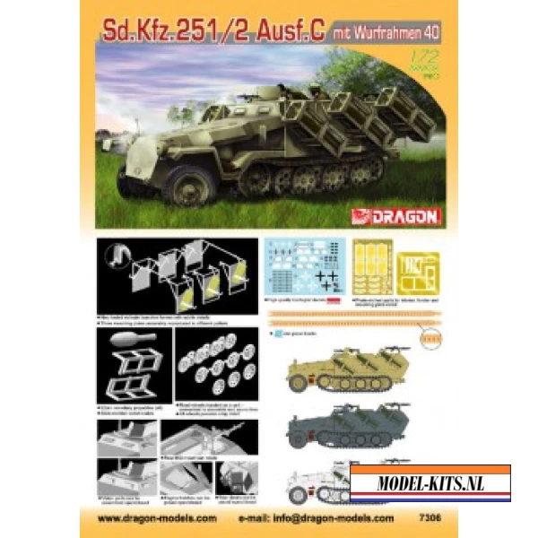 SDKFZ 2512 AUSF C MIT WURFRAHMEN 40
