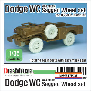 WWII US DODGE WC 4X4 SAGGED WHEELS