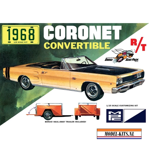 1968 DODGE CORONET CONVERTIBLE WITH TRAILER