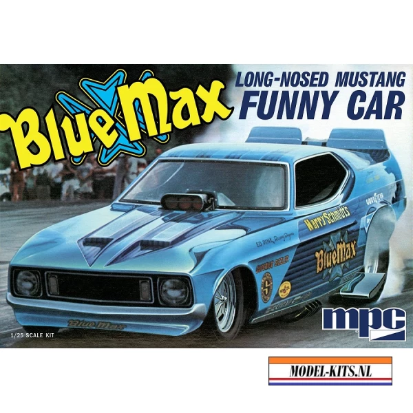 BLUE MAX LONG NOSE MUSTANG FUNNY CAR