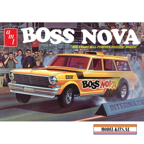 BOSS NOVA FUNNY MID ENGINE POWERED DRAGGIN' WAGON !
