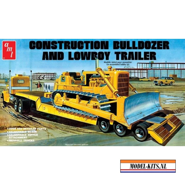 LOWBOY TRAILER AND BULLDOZER COMBO