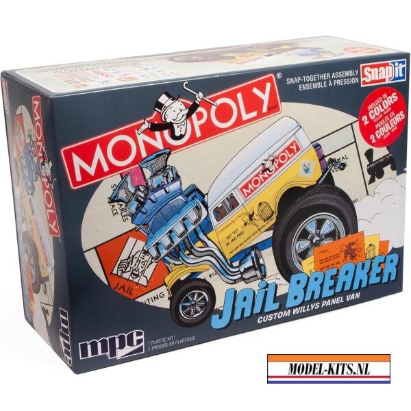 MONOPOLY JAIL BREAKER CUSTOM WILLYS PANEL 1