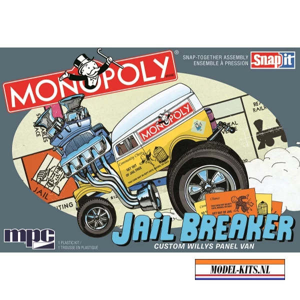 MONOPOLY JAIL BREAKER CUSTOM WILLYS PANEL