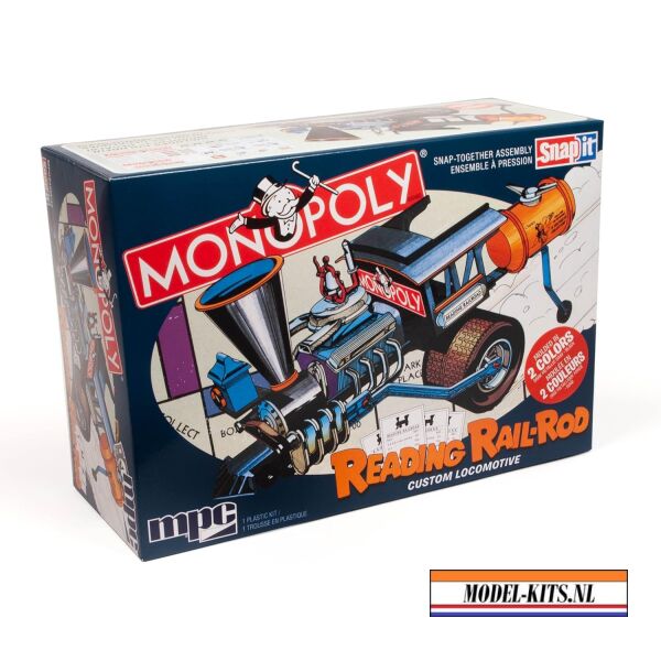 MONOPOLY READING RAIL ROD CUSTOM LOCOMOTIVE 1