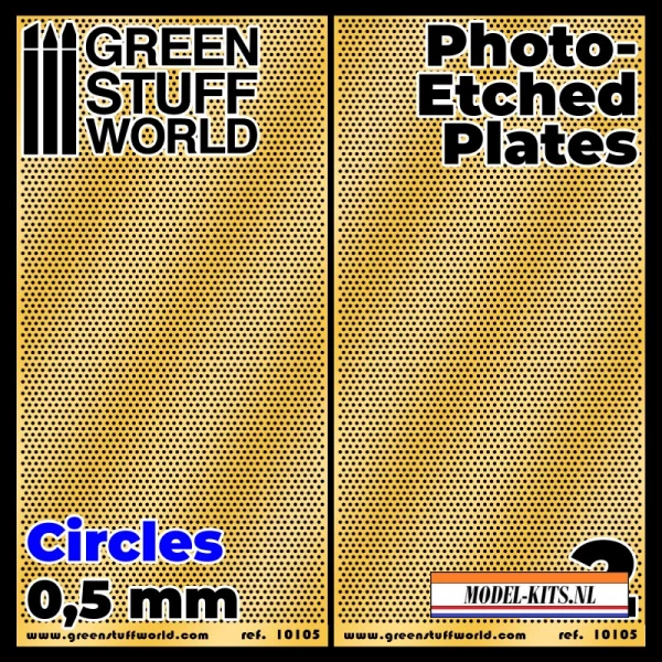 PHOTO ETCHED PLATES   CIRCLES 0.5MM