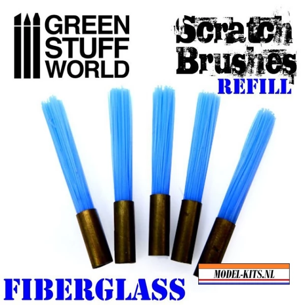 SCRATCH BRUSHES REFILL   FIBERGLASS