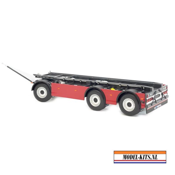 GS Meppel Haaklift Container trailer Rood 1
