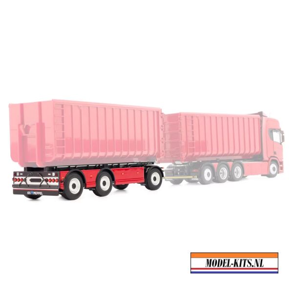 GS Meppel Haaklift Container trailer Rood 2