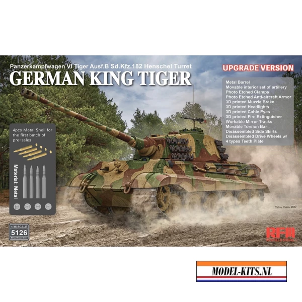 SD. KFZ. 182 TIGER AUSF. B KING TIGER (HENSCHEL TURRET) UPGRADE VERSION