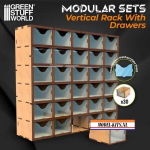MODULAR SETS VERTICAL RACK WITH DRAWERS