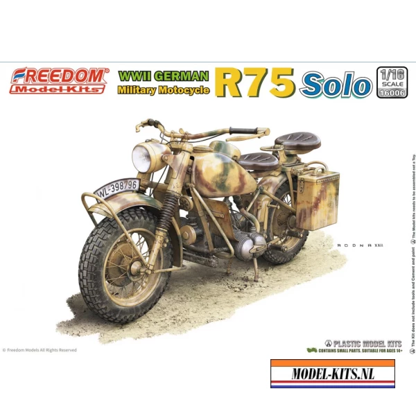 WWII GERMAN BMW R75 MOTORCYCLE SOLO