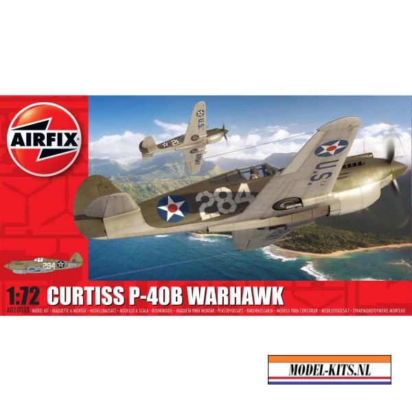 A01003B Curtiss P 40B Warhawk Size25 (HU252A 15mm) PRINTOUT