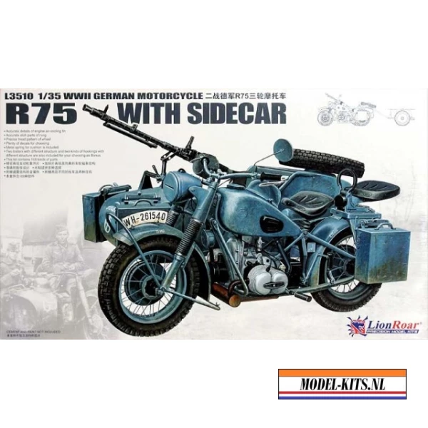 GERMAN BWM R75 WITH SIDECAR + TRAILER