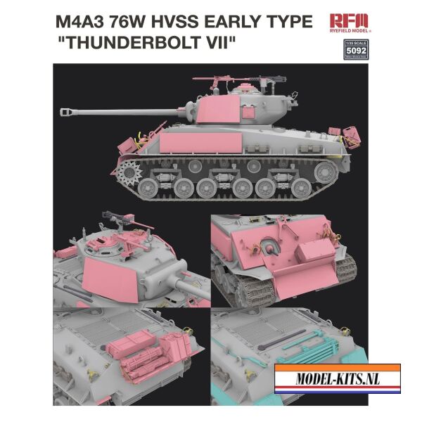 M4A3 76W HVSS EARLY TYPE THUNDERBOLT VII 3