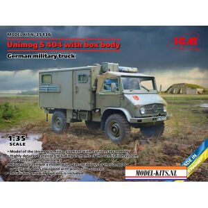 UNIMOG S 404 WITH BOX BODY GERMAN MILITARY TRUCK