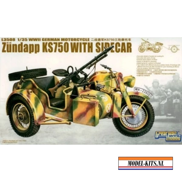 WWII GERMAN ZUNDAPP KS750 + SIDECAR