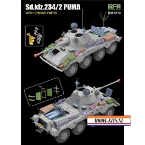 2 PUMA WITH ENGINE PARTS