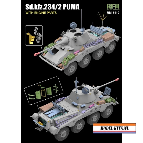 2 PUMA WITH ENGINE PARTS