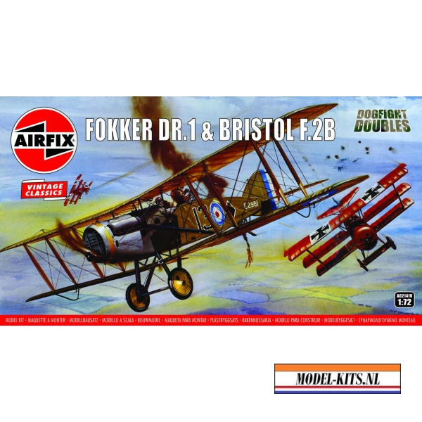 A02141V FOKKER DR1&BRISTOL F2B DOGFIGHT DOUBLE Size 30 PRINTOUT