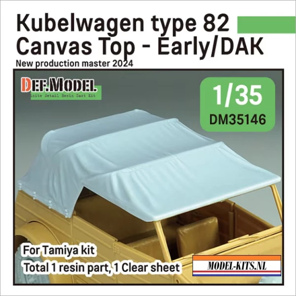 KUBELWAGEN TYPE 82 CANVAS TOP EARLY