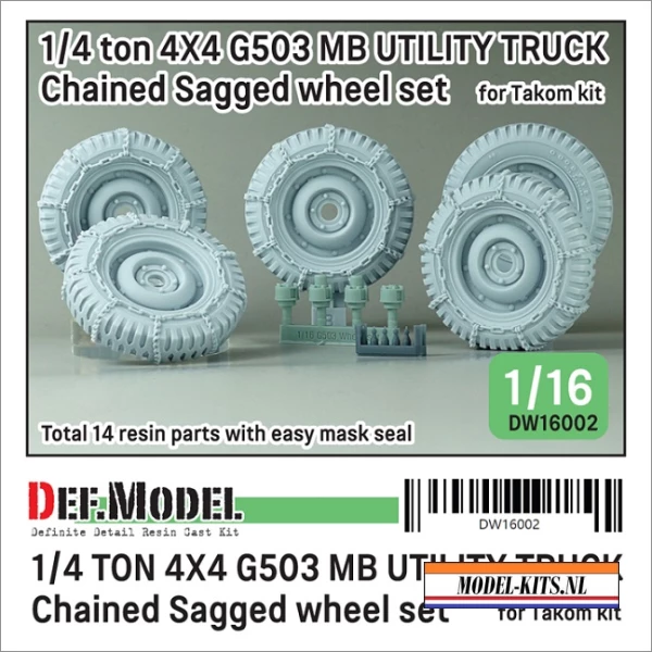 TON 4X4 G503 MB WINTER CHAINED SAGGED WHEEL SET